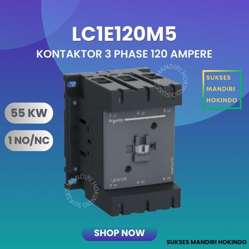 [EZM.1110351] Kontaktor TVS 3 Phase 120 Ampere 220V 1NO/NC Schneider LC1E120M5 ORI