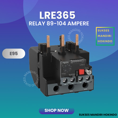 [EZM.1110376] Thermal Overload Relay LRE 365 Schneider LRE365 80 - 104 A ORI SNI