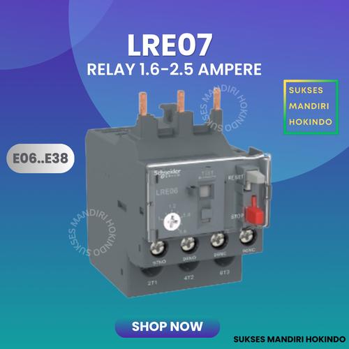 [EZM.1110389] LRE07 1,6 - 2,5 A Thermal Overload Relay LRE 07 Schneider Original SNI