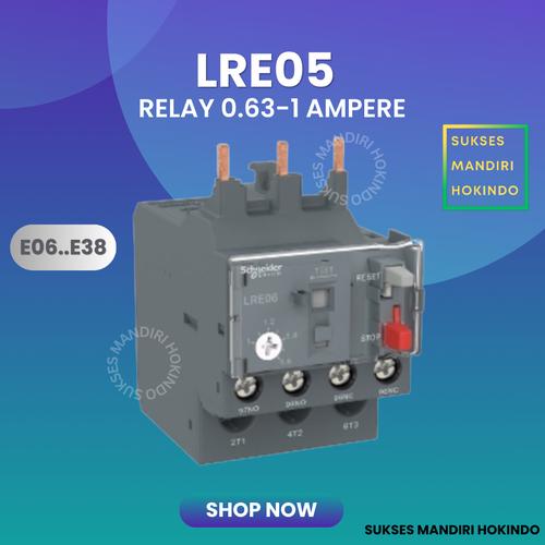 [EZM.1110391] LRE 05 Thermal Overload Relay LRE05 Schneider 0,63 - 1 A Original SNI
