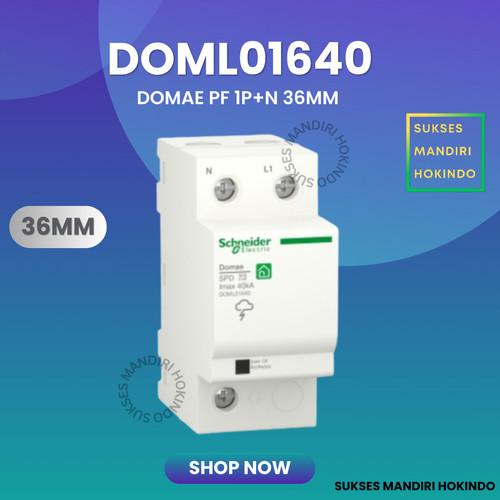 [EZM.1110498] Domae Surge Arrester PF 1P+N 40 kA Original SNI NEW DOML01640