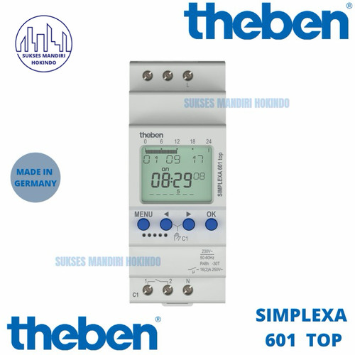 [EZM.1110570] Timer Digital Otomatis Theben Simplexa 601 Top Made In Germany ORI SNI
