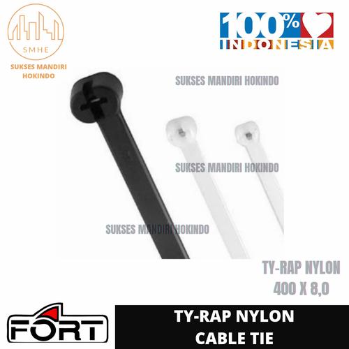 [EZM.1110626] Ty Rap Nylon Cable Ties TRC-400T 400x8,0 100Pcs/ Pack Fortindo ORI SNI