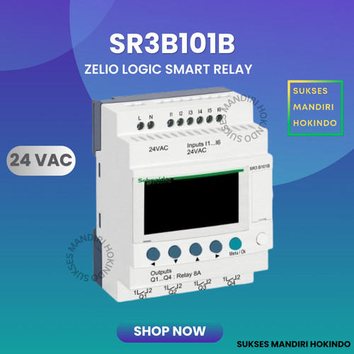 [EZM.1110680] Schneider SR3B101B 24 V AC Zelio Logic Original SNI