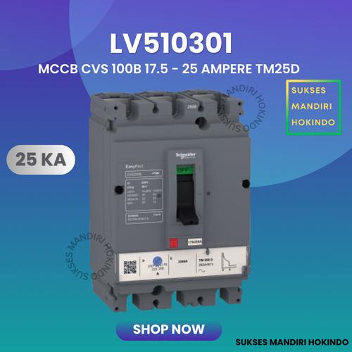 [EZM.1110692] MCCB 3P 25A 25kA CVS100 B TM25D LV510301 Schneider Original SNI