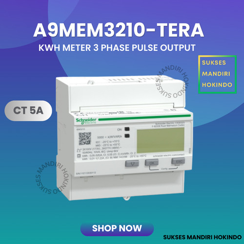 [EZM.1110705] KWH Energi Meter 3 Phase IEM3210 CT 5A Pulse Output Schneider ORI SNI