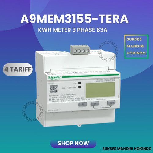 [EZM.1110706] KWH Energi Meter IEM3155 3 Phase 63 Ampere Modbus Schneider ORI SNI
