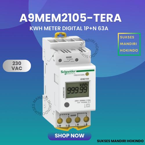 [EZM.1110709] KWH Power Meter 1 Phase 63 Ampere Digital Schneider 230 VAC ORI SNI