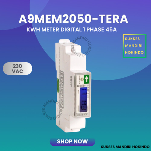 [EZM.1110710] KWH Power Meter 1 Phase IEM2050 45A Schneider ORI SNI A9MEM2050-TERA