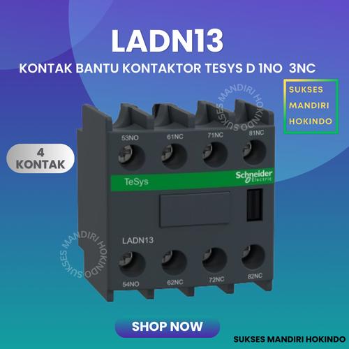 [EZM.1110720] Komtak Bantu 1NO 3NC LADN13 Schneider TeSys D Original SNI 4 Contact