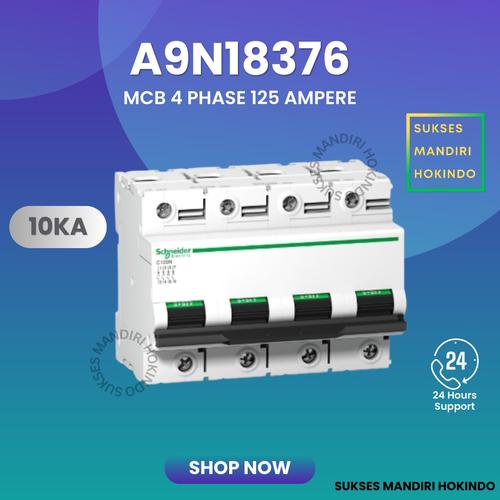 [EZM.1110727] MCB 4 Phase 125 Ampere C120N Schneider 500 VDC Kurva C Original SNI