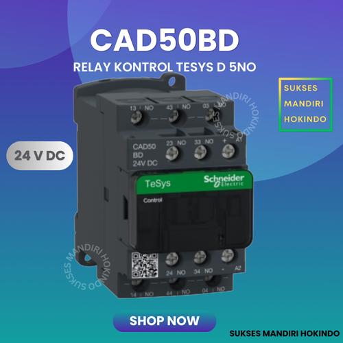 [EZM.1110802] CAD50BD Kontaktor Schneider Relay Control Auxiliary 5 NO 220 VAC ORI