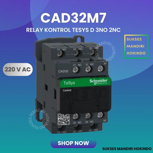 [EZM.1110803] CAD32M7 Kontaktor Schneider Relay Control Auxiliary 5 NO 220 VAC ORI