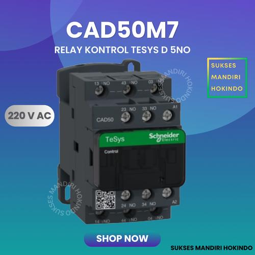 [EZM.1110804] CAD50M7 Kontaktor Schneider Relay Control Auxiliary 5 NO 220 VAC ORI