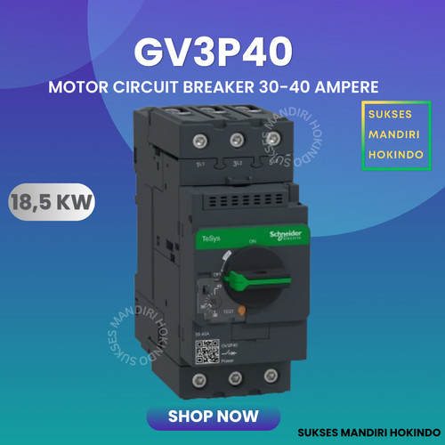 [EZM.1110815] GV3P40 GV3P 40 Schneider Motor Circuit Breaker Original SNI 100%