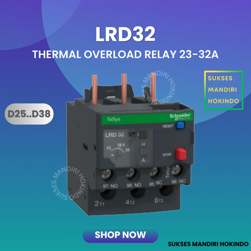 [EZM.1110829] LRD32 LRD 32 Thermal Overload Relay Schneider TeSys Original SNI