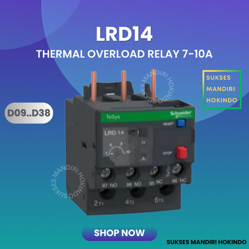[EZM.1110833] LRD14 LRD 14 Thermal Overload Relay Schneider TeSys Original SNI