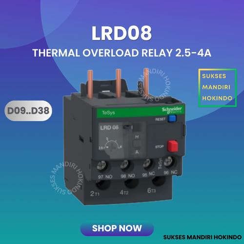 [EZM.1110836] LRD08 LRD 08 Thermal Overload Relay Schneider TeSys Original SNI