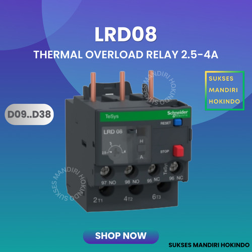 [EZM.1110836] LRD08 LRD 08 Thermal Overload Relay Schneider TeSys Original SNI