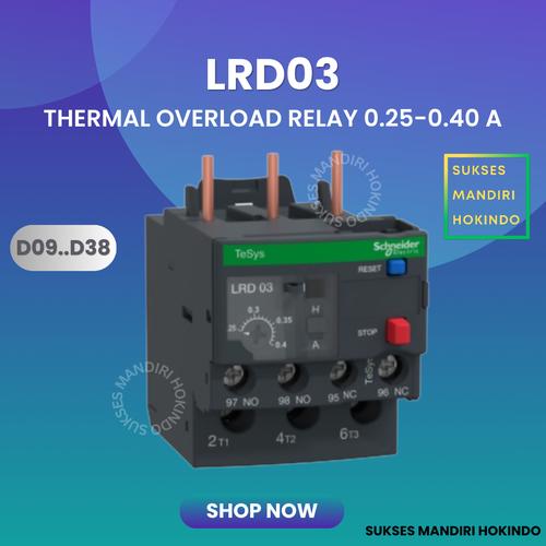 [EZM.1110841] LRD03 LRD 03 Thermal Overload Relay Schneider TeSys Original SNI