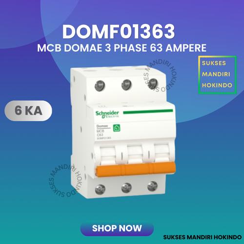[EZM.1110899] MCB 3 Phase 63 Ampere 3p 63a 3pole Schneider Domae Baru 6kA ORI SNI