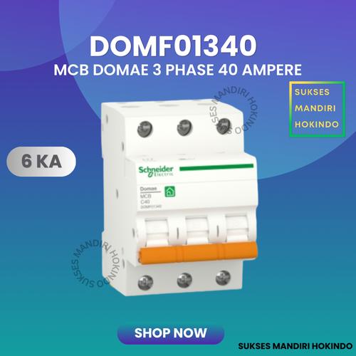 [EZM.1110901] MCB 3 Phase 40 Ampere 3p 40a 3pole Schneider Domae Baru 6kA ORI SNI