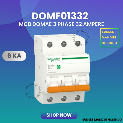 [EZM.1110902] MCB 3 Phase 32 Ampere 3p 32a 3pole Schneider Domae Baru 6kA ORI SNI