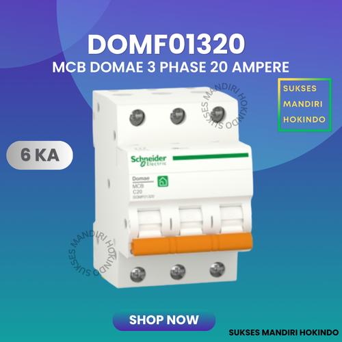 [EZM.1110904] MCB 3 Phase 20 Ampere 3p 20a 3pole Schneider Domae Baru 6kA ORI SNI