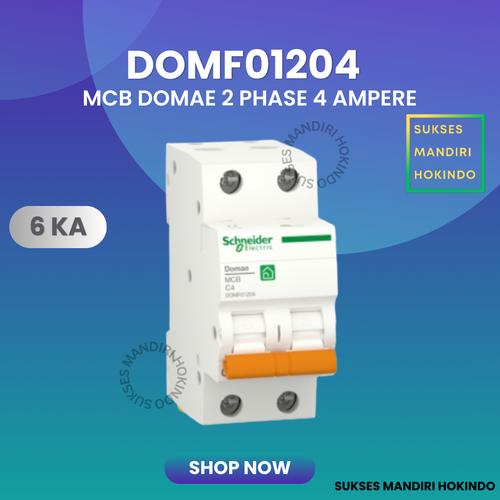 [EZM.1110916] MCB 2 Phase 4 Ampere 2p 4a 2pole Schneider Domae Baru 6kA ORI SNI 100%
