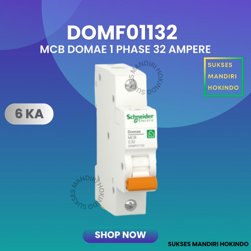 [EZM.1110920] MCB 1 Phase 32 Ampere 1p 32a 1pole Schneider Domae Baru 6kA ORI SNI