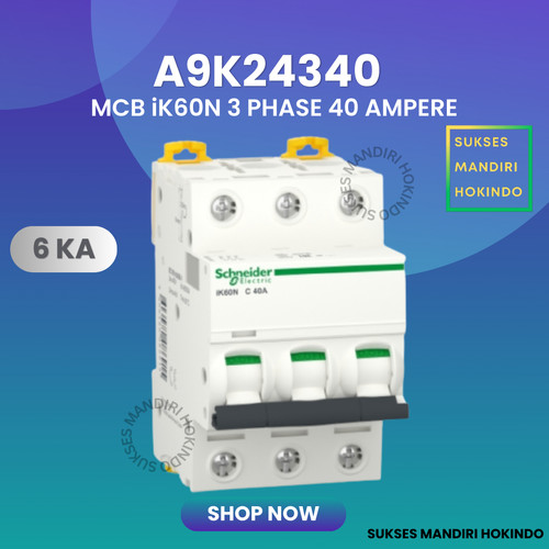 [EZM.1110929] MCB IK60N 3P 40A 3Phase 40 Ampere 3 pas 40 amper Original SNI 100%