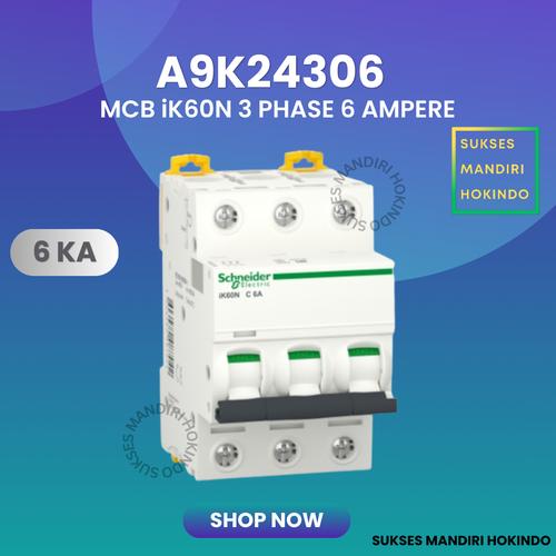 [EZM.1110932] MCB IK60N 3P 6A 3Phase 6 Ampere 3 pas 6 amper Original SNI 100%
