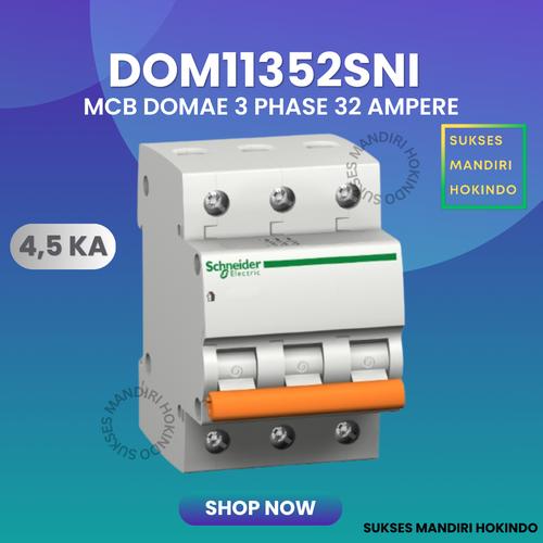 [EZM.1110941] MCB Domae 3P 32A 3 Phase 32 Ampere 3 pas 32 amper Original SNI 100%