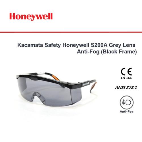 [EZO.4500056] Kacamata Safety Honeywell S200A Grey Lens Fog Ban Black - 100111-HS