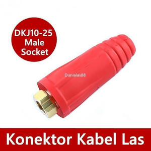 [EZM.1180111] Konektor Kabel Las Male Socket DKJ 10-25 35-50 50-70mm Connector Cable