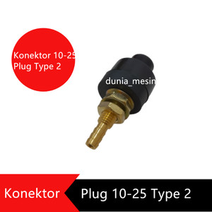 TIG Plug Sparepart Las 10-25 Welder and Electricity Connector Type 2