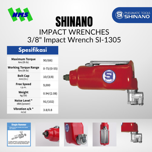 [EZM.1040281] IMPACT WRENCHES / 3/8" Impact Wrench SI-1305