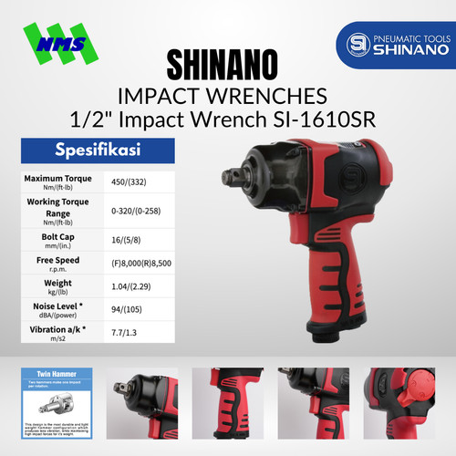 [EZM.1040282] IMPACT WRENCHES / 1/2" Impact Wrench SI-1610SR