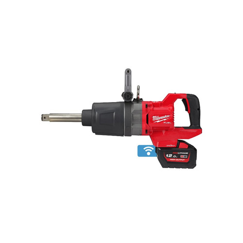 [EZM.1040293] Mesin Pembuka Baut Milwaukee M18 ONEFHIWF1D 2711Nm FUEL One-Key 1″ High Torque D-Handle Impact Wrench With Friction Ring and Extended Anvil Panjang in Carrying Case Impek