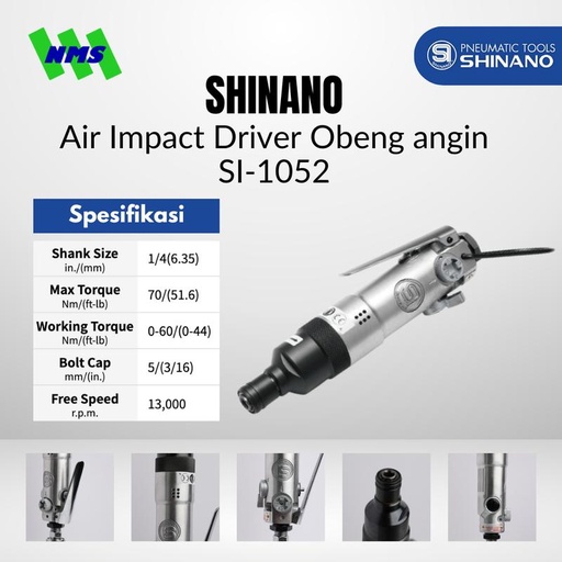 [EZM.1040303] IMPACT DRIVER Shinano SI-1052 Impact Driver Obeng angin