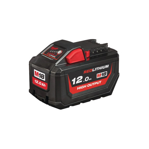 [EZM.1040321] Baterai Milwaukee M18 HB12 REDLITHIUM High Output 12.0 AH Battey Pack Rechargerable Kompatibel dengan Semua M18