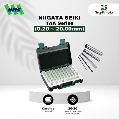 [EZM.1040424] Alat QC Niigata Seiki TAA Individual Carbide Pin Gauge [Ukuran Custom via Chat] Pengukur Dimensi Lubang Anti Karat