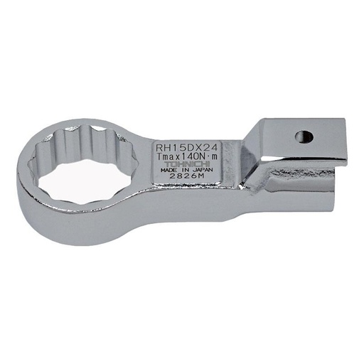 [EZM.1040456] Tohnichi Ring Interchangeable Head RH15Dx24 Kepala Kunci Ring 24mm