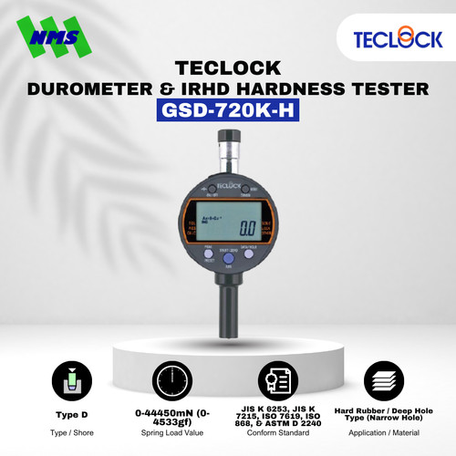 [EZM.1040506] TECLOCK GSD-720K-H Durometer Hardness Tester 44450mN Shore D Digital