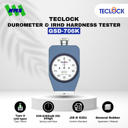 [EZM.1040513] TECLOCK GSD-706K Durometer Hardness Tester 8385mN Shore A Digital