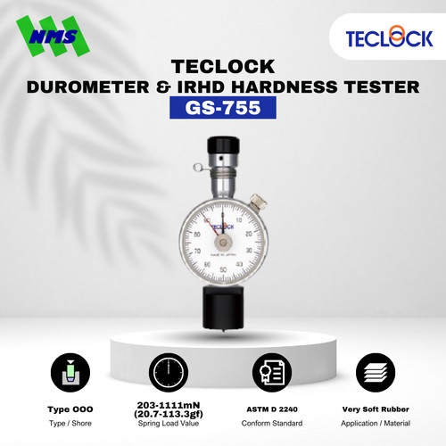 [EZM.1040524] TECLOCK GS-755 Durometer Hardness Tester 1111mN Shore OOO Very Soft