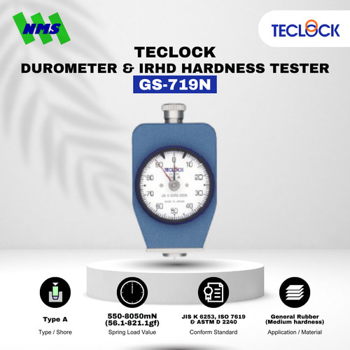 [EZM.1040533] TECLOCK GS-719N Durometer Hardness Tester 8050mN Shore A Medium Hard