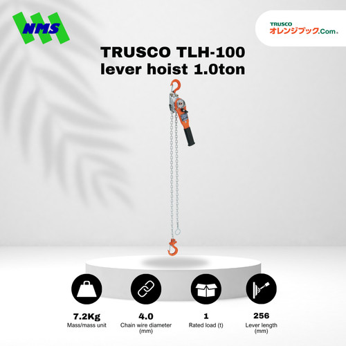 [EZM.1040540] Chain Block TRUSCO TLH-100 Lever Hoist with Switch 1 Ton