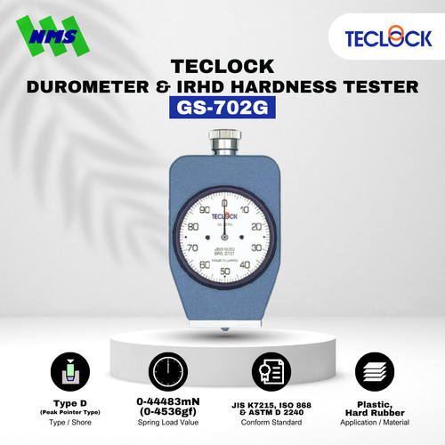 [EZM.1040544] TECLOCK GS-702G Durometer Hardness Tester 44483mN Shore D Hard Rubber