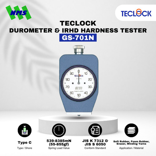 [EZM.1040553] TECLOCK GS-701N Durometer Hardness Tester 8385mN Shore C Soft Rubber